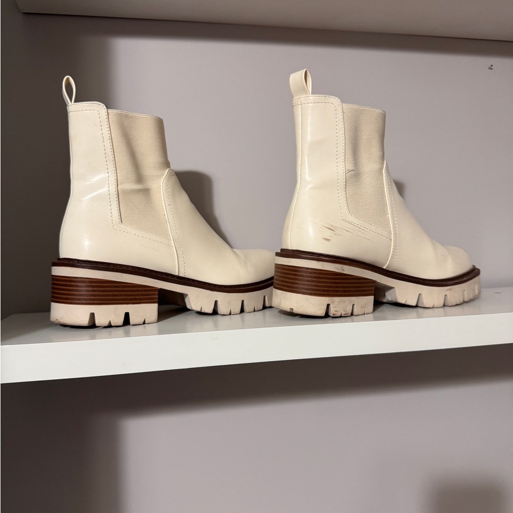 MIA Off-White Ankle Boots - Picture 4 of 8